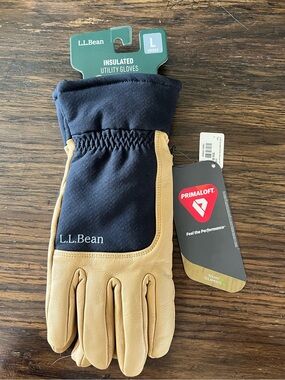 L.L. Bean Men's Insulated Utility Gloves Size Large